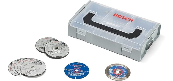 Amazon: Coffret Mini L-Boxx + 9 disques 76mm Bosch Professional à 30,99€