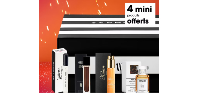 Sephora: 4 mini produits en cadeau dès 150€ d'achat