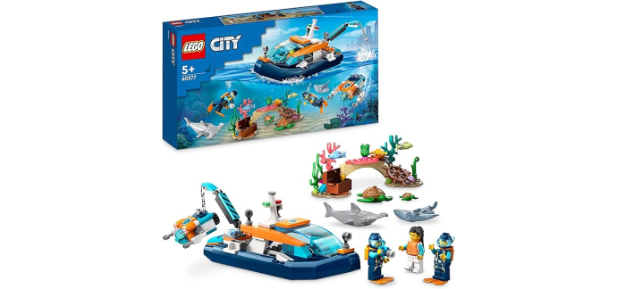 Amazon: LEGO City Reconnaissance Submarine - 60377 à 19,99€