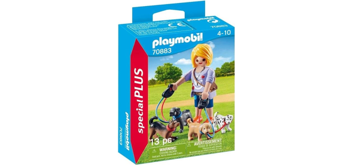 Amazon: Playmobil City Life Educatrice de Chiens - 70883 à 4,39€