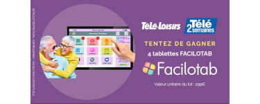 Télé Loisirs: 4 tablettes Rubis Facilotab à gagner
