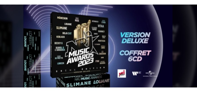 NRJ: 100 albums CD de la compilation "NRJ Music Awards" à gagner