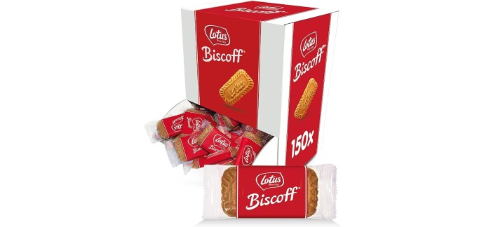 Amazon: Boite de 150 biscuits Lotus Biscoff à 5,68€
