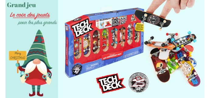 Femme Actuelle: 18 jouets "Coffrets collector 25 ans Tech Deck" à gagner