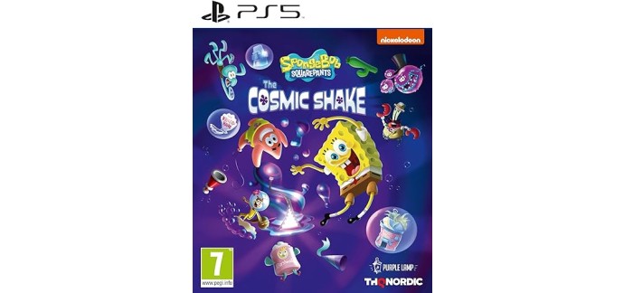 Amazon: Jeu SpongeBob SquarePants: The Cosmic Shake sur PS5 à 29,99€