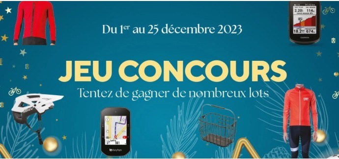 Culture V&eacute;lo: Des lots en rapport avec le cyclisme (casque, tenues, GPS ...) &agrave; gagner