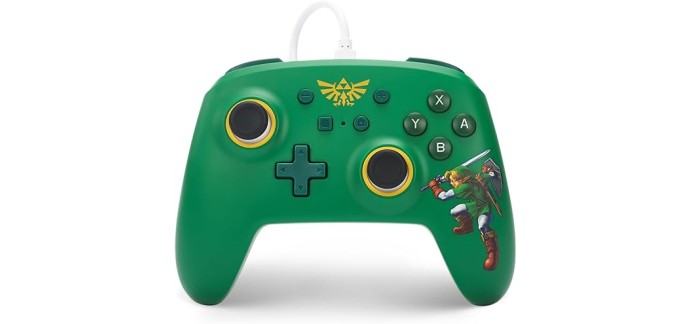 Amazon: Manette filaire PowerA pour Nintendo Switch – Défenseur d'Hyrule à 21,14€