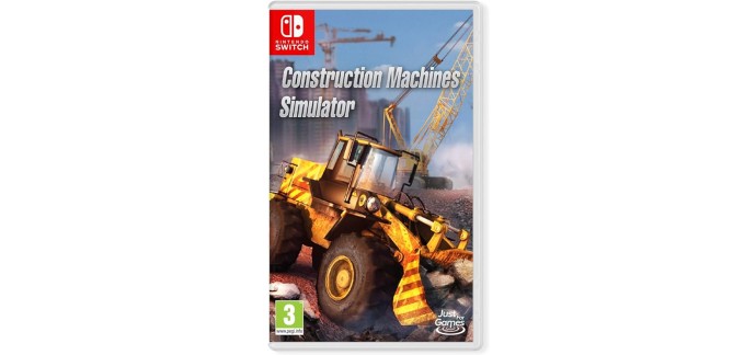 Amazon: Jeu Construction Machines Simulator sur Switch à 18,99€