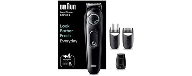 Amazon: Tondeuse à Barbe Braun Series 3 BT3421 à 37,99€