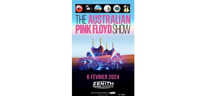 Sortiraparis.com: 3 lots de 2 invitations pour le concert de "The Australian Pink Floyd Show" à gagner