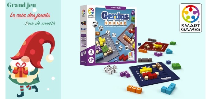 Femme Actuelle:  10 boites du jeu "Genius Square" de Smart Games à gagner
