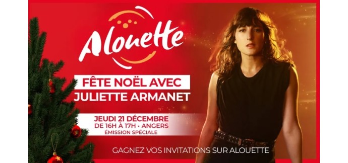 Alouette: 1 rencontre avec la chanteuse Juliette Armanet le 21 décembre à Angers à gagner