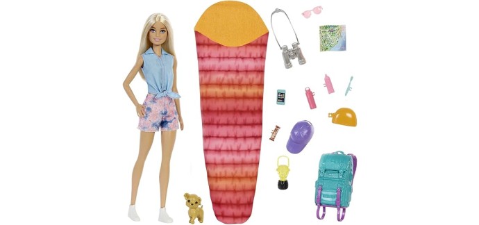 Amazon: Poupée Barbie It Takes Two - Coffret Vive le Camping à 14,99€