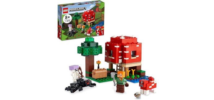 Amazon: LEGO Minecraft La Maison Champignon - 21179 à 12,99€
