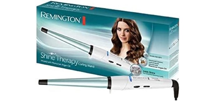 Amazon: Boucleur à cheveux Remington CI53W Shine Therapy à 29,99€