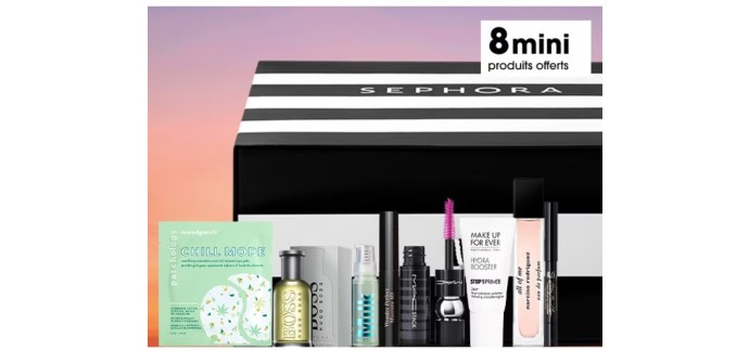 Sephora: 8 mini produits en cadeau dès 100€ d'achat via l'application
