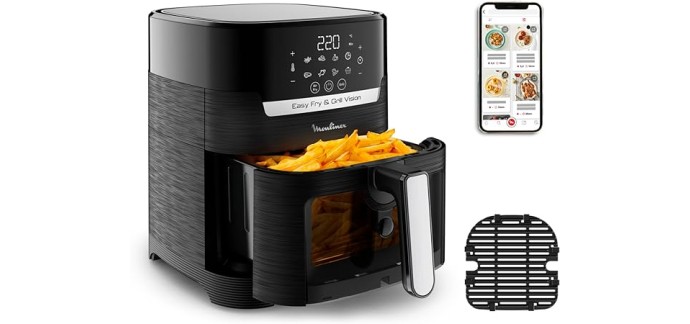 Amazon: Friteuse sans huile + Gril Moulinex Easy Fry & Grill Vision à 89,99€
