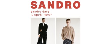 Sandro Paris: Sandro Days : jusqu'à -40% sur une sélection d'articles