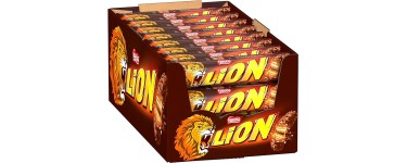 Amazon: Barre Chocolat Lion - Lot de 24x42g à 11,96€