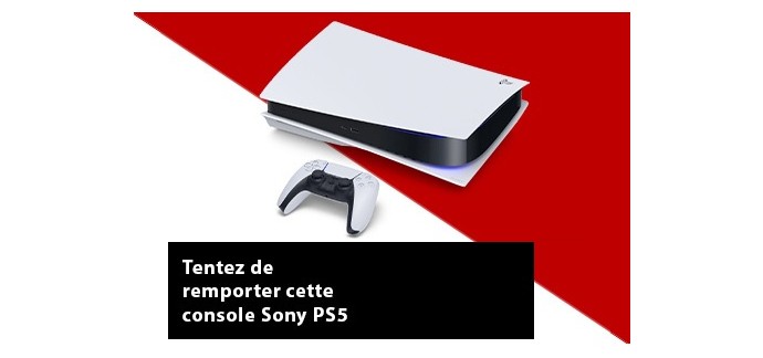 Rakuten: 1 console de jeux Sony PS5 à gagner