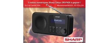 IDBOOX: 3 radios numériques Sharp à gagner