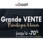 Gsell: Vente privilèges : Jusqu'à -70% sur des centaines de marques avant les soldes