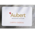 Aubert: 4 x 1 carte cadeau Aubert de 50€ à gagner