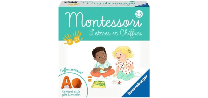 Amazon: Jeu éducatif Montessori Ravensburger - Lettres et chiffres à 11,49€