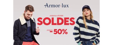 Armor Lux: [Soldes] Jusqu'à -50%, -20% dès 2 articles soldés achetés et livraison gratuite