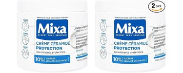 Amazon: Crème Céramide Protection Mixa Expert Peau Sensible - Lot de 2 x 400ml à 9,22€
