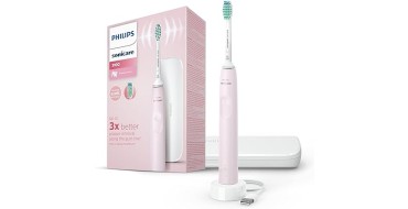 Amazon: Brosse à dents électrique sonique Philips Sonicare Série 3100 HX3673/11 - Rose pastel à 39,99€