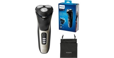 Amazon: Rasoir Électrique Rotative Humide et Sec Philips Shaver Series 3000 S3230/52 à 59,39€