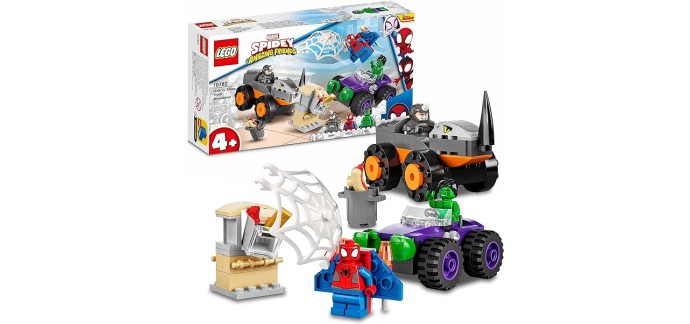 Amazon: LEGO Marvel Spidey et Ses Amis Extraordinaires Le Combat des Camions - 10782 à 13,43€