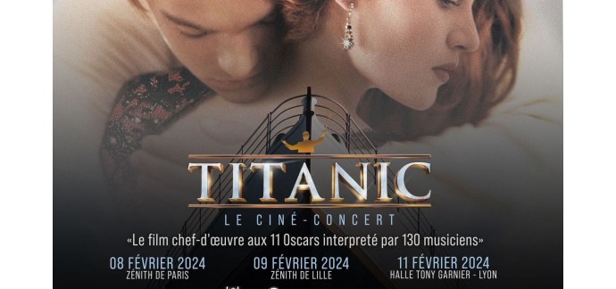 France Bleu: 5 lots de 2 invitations pour le ciné-concert "Titanic" à gagner