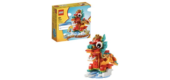 LEGO: LEGO® L’année du dragon (40611) offert dès 85€ d'achat