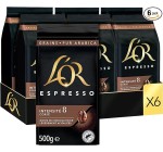 Amazon: L'Or Café 3Kg Grains Espresso (lot de 6 x 500G) à 38,47€