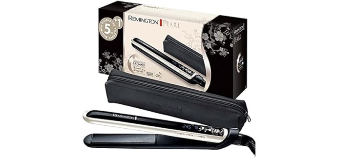 Amazon: Lisseur Cheveux Remington Pearl S9501 à 29,99€