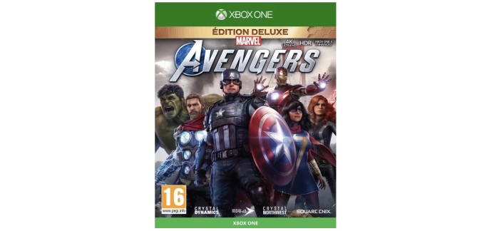 Amazon: Jeu Marvel's Avengers Deluxe Edition sur Xbox One à 23,24€