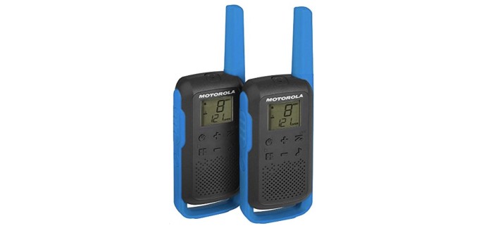Amazon: Motorola Talkie Walkie Twin Pack T62 Bleu à 45,50€