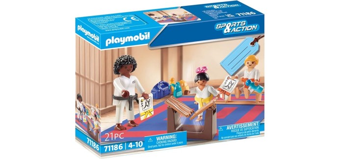 Amazon: Playmobil  Entrainement de karaté - 71186 à 5,90€