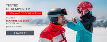 Bioderma: 5 demi-journées de cours collectifs de ski ESF + 1 routine de 5 produits de soins à gagner