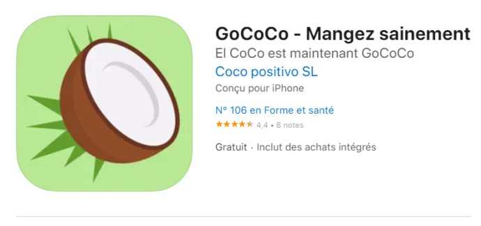 App Store: Application GoCoCo - Mangez sainement gratuite sur iOS (Dématérialisé)