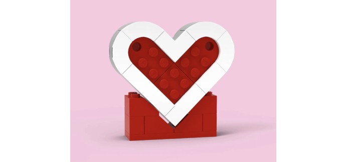 LEGO: Un Cœur de la Saint-Valentin LEGO® offert gratuitement le 9 et 10 février en boutique