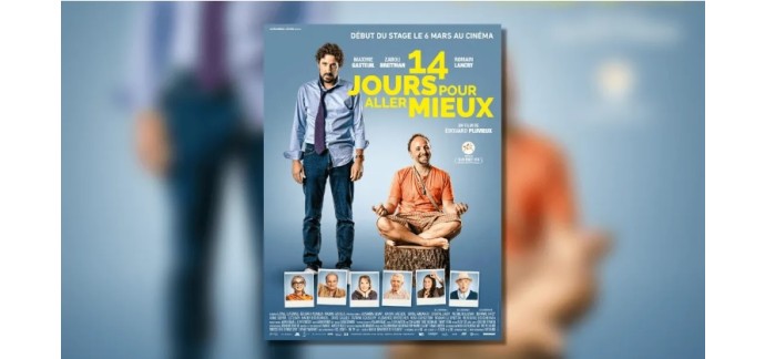 Alouette: Des places de cinéma pour le film "14 jours pour aller mieux" à gagner