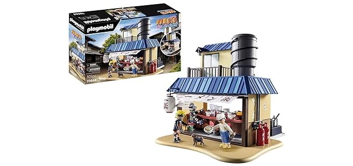 Amazon: Playmobil Naruto Restaurant Ramen Ichiraku - 70668 à 38,34€