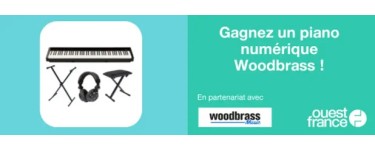Ouest France: 1 piano numérique Woodbrass avec le banc et un casque audio à gagner