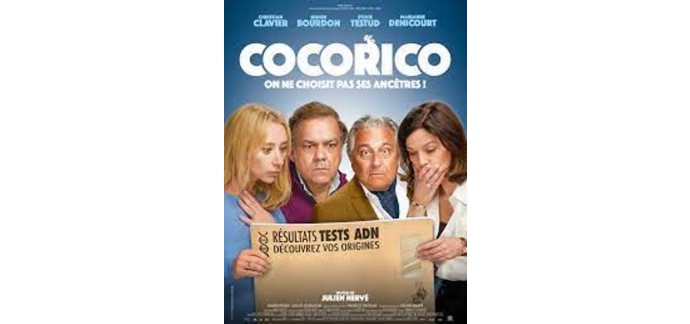 Carrefour: 100 lots de 2 places de cinéma pour le film "Cocorico" à gagner