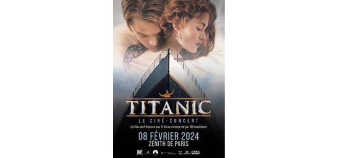 Chérie FM: Des places de cinéma pour le ciné-concert "Titanic" à gagner