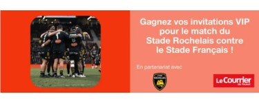 Ouest France: 1 lot de 2 invitations VIP pour le match de rugby Stade Rochelais / Stade Français à gagner