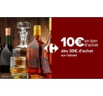 Carrefour: 10€ offerts tous les 30€ d'achat sur les alcools